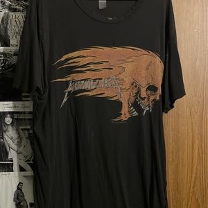 Oversized Distressed Graphic Tee